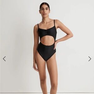 SOLD Madewell cutout one-piece swim size medium